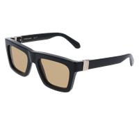Ferragamo Uomo Ferragamo SF2071S 011 Occhiali da sole Acetato Nero Marrone Squadrata Normale