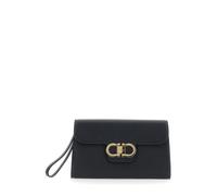 Ferragamo - Vara Leather Pouch - - Bags - Donna - Nero - ONE SIZE