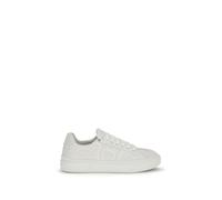 Ferragamo White Calf Leather Bos Taurus Sneakers - EU43/US10