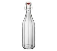 FERRAMENTA BONIFAZIO Bottiglie in Vetro Trasparente Costolata con Tappo Ermetico Perfetto per Conservare Olio Acqua Vino Amari (Set 30 Bottiglie da 0.5L - 500ml)