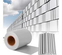 FERRAMENTA BONIFAZIO Rete Telo Frangivista in PVC per Recinzione da Giardino Colore Grigio da - 450 g/m² - 35m x 19cm - Strisce di Fissaggio Stuoia Oscuranti 100% Privacy per Rete a Doppia Sbarra