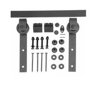 Ferramenta For Binari Tipo Scatola, Con Guida A Pavimento Con Chiusura A Maniglia,di Binari For Porte Scorrevoli In Argento For Impieghi Gravosi, Adatto For Uso Interno(400cm orbit)