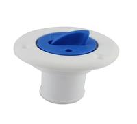 Ferramenta per terrazze 1 pz. Bocchettone di riempimento del ponte in plastica ABS bianca e nera, 38 mm, accessori nautici, ferramenta resistente alla corrosione(White)