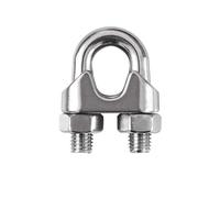 Ferramenta per terrazze Morsetto a testa in acciaio inossidabile DIN741 Morsetto for fune in ghisa malleabile Morsetto a forma di U Morsetto di potenza resistente alla corrosione(M5-316)