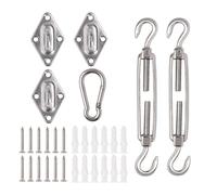 Ferramenta per terrazze Set di accessori for vele parasole triangolari/quadrate in acciaio inossidabile, con gancio a molla, fibbia for porta a forma resistente alla corrosione(6mm triangle)