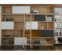 Ferramenta scorrevole per scala a pioli, Kit di ferramenta for binario scorrevole for biblioteca in acciaio inossidabile senza scala 1-8 m(500cm(16.4 ft) track kit)