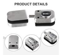 Ferramenta serratura porta vetro no foratura ufficio controllo scorrevole casa f