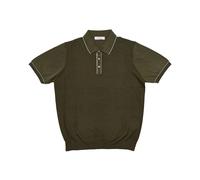 Ferrante - Polo a Manica Corta in Crepe - - Tops - Uomo - Marrone - 2XL