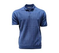 Ferrante - Polo in Lino-Cotone - - Tops - Uomo - Blu - L