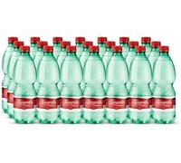 Ferrarelle Acqua Minerale Effervescente Naturale, 24 Bottiglie PET da 500 ml, Acqua con Bollicine Naturali, Formato 0,5 L