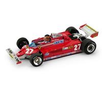 Ferrari126ck Turbo GP Italia 1981 Gilles Villeneuve #27 + Pilota 1:43 2005 BRUMM