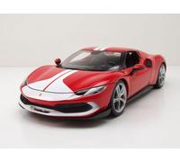 MODELLINO AUTO STATICO DIECAST FERRARI 296 GTB ASSETTO FIORANO 2022 ROSSO 1/18