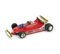1:43 Brumm Ferrari 312 T4 Prove Gp Usa Ovest 1979 Villeneuve + Pilota R578B-CH M