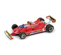 Ferrari 312 T5 G. Villeneuve 1980 #2 Brazil GP + Pilota 1:43 Model R575CH BRUMM