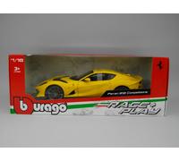 MODELLINO AUTO STATICO BURAGO FERRARI 812 COMPETIZIONE 2021 GIALLO SCALA 1/18