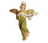 Ferrari & Arrighetti 2412NA14, Statuine presepe: Angelo Gloria, resina, Multicolore, 12 x 3.5 cm