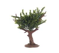Ferrari & Arrighetti Albero per Presepe con Foglie Verdi, Accessori Presepio Bertoni, Alberello in Miniatura per Paesaggi di Presepe, Plastica, Verde e Marrone, 5 x 4 x 14 Cm
