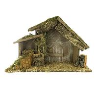 Ferrari & Arrighetti Capanna Vuota per Presepe, Legno, Multicolore, Adatta a Statuine Linea 10/12 Centimetri