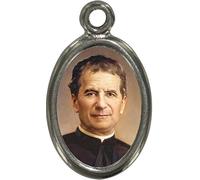 Ferrari & Arrighetti Medaglia Don Bosco in Metallo nichelato e Resina - 2,5 cm (Confezione da 10 Pezzi)