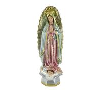 Ferrari & Arrighetti Statua Madonna di Guadalupe in gesso madreperlato dipinta a mano - circa 30 cm