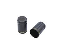 FERRARI Capsule termoretraibili in PVC 33 x 55 mm in Confezione da 100 pz per Bottiglie emiliane e champagnotte. Vari Colori (Nero)