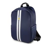 Ferrari da 15" in nylon PU carbonio doppio scomparto per MacBook Pro da 15,6" e una tasca sottile per iPad pro, iPad Mini o Tablet fino a 10,1" con borsa USB COONETTORE per computer portatile blu navy