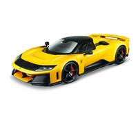 Bburago Ferrari F80 Modellino di auto pressofuso, giallo, scala 1:18, collezione Race & Play, età 3+