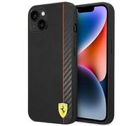 Ferrari FEHCP14MAXBK - Custodia rigida per iPhone 14 Plus 6,7", colore: Nero/Nero