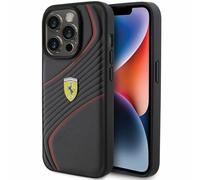 Ferrari FEHCP15LPTWK iPhone 15 Pro 6.1 schwarz/black Hardcase Twist Metal Logo