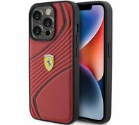 Ferrari FEHCP15LPTWR iPhone 15 Pro 6.1 rotes/rotes Hardcase Twist Metal Logo