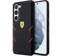 Custodia Ferrari Hot Stamp Lines, nera - Galaxy S23