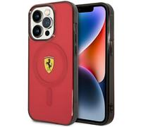 Ferrari FEHMP14LURKR iPhone 14 Pro 6,1 rot/red Hardcase Translucent Magsafe