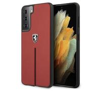 Ferrari FEOSIHCS21MRE S21+ G996 rot/rot Hardcase Off Track Leder Nylon Streifen