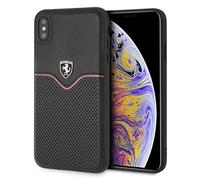 Ferrari FEOVEHCI65BK - Cover Rigida per iPhone XS Max, Colore: Nero