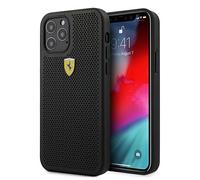 Ferrari FESPEHCP12MBK iPhone12/12 Pro 6,1 schwarz Hardcase On Track Perforated