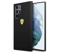Ferrari FESSIHCS22LBK - Custodia per S22 Ultra S908, in silicone, colore: Nero