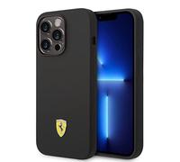 Ferrari FESSIHMP14XBK - Custodia per iPhone 14 Pro Max 6,7", colore: Nero/Nero