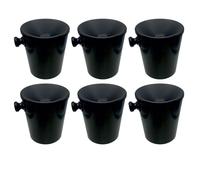 FERRARI GROUP Nuova Sputavino Sputacchiera in plastica Nero 1,2 lt. degustazione Vino (6 pz)