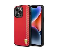 Custodia Ferrari Carbon, rosso - iPhone 14 Pro