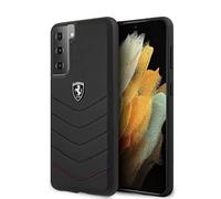 Ferrari, Hardcase Off Track - Custodia trapuntata per FEHQUHCS21MBK S21+ G996, colore: Nero