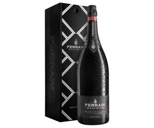 Ferrari Maximum Blanc de Blancs Trento DOC Brut Jeroboam 3 ℓ, Cassetta di legno