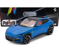 FERRARI PUROSANGUE 2022 blu metallizzato 1/18 di POLISTIL 18FE02022-WB