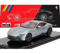Ferrari Roma 2019 Grey DIPSLAY 1/18 - 18FE02042-HC POLISTIL