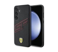 Custodia rigida Ferrari per Samsung Galaxy S24 Plus, nera traforata
