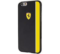 Ferrari Cover rigida Scuderia lucida con strisce Nero/Giallo per iPhone 6 Plus/6S