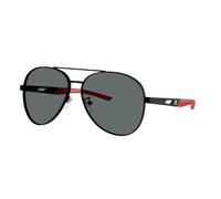 Ferrari Scuderia Unisex FZ5002D 101/81 Occhiali da sole Metallo Nero Grigio Pilot Polarizzata