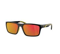 Ferrari Scuderia Uomo FZ6003U 501/6Q Occhiali da sole Iniettato Nero Rosso Squadrata Normale Specchiato