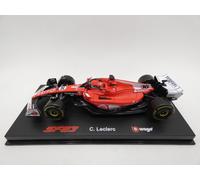 MODELLINO AUTO STATICO BURAGO FERRARI F1 SF23 LASVEGAS 2023 LECLERC VETRINA 1/43