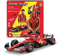 FERRARI SF-24 Formula 1 KIT di MONTAGGIO 44 PZ LECLERC 16 - 1/24 23cm Bburago