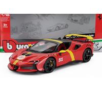 BURAGO 18-16020-1802010 FERRARI - SF90 XX STRADALE 2024 - ROSSO CORSA - RED BLAC